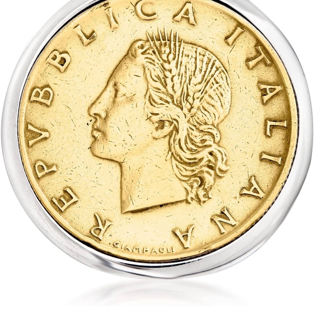 Ross-Simmons Lira Coin Ring Size 7 NWT